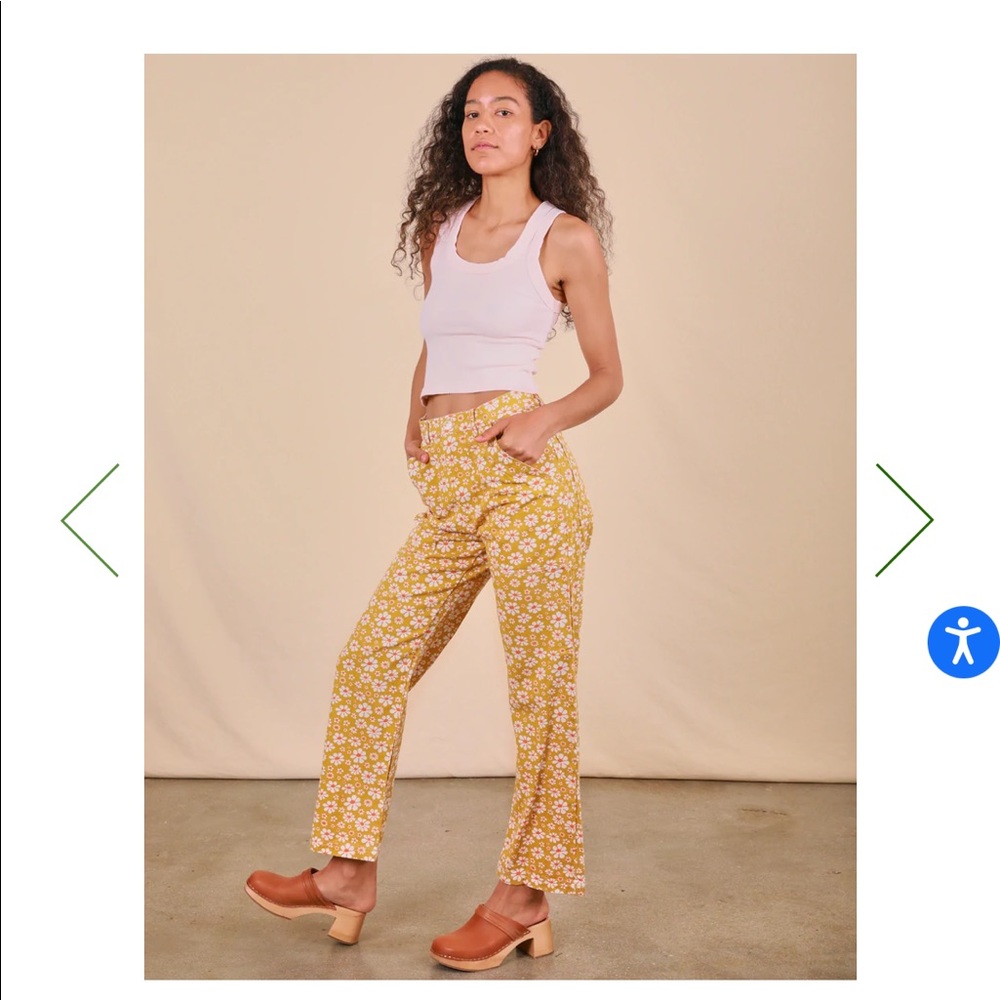 Lazy Daisy Work Pants Yellow/orange 1xl